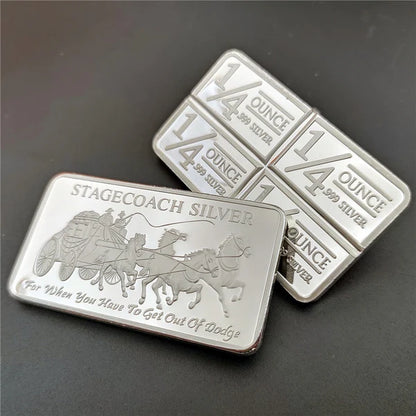 Stagecoach silver Bar -1/4 Divisible Bar
