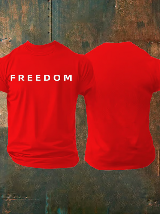 Men's Commemorative freedom Print T-shirt