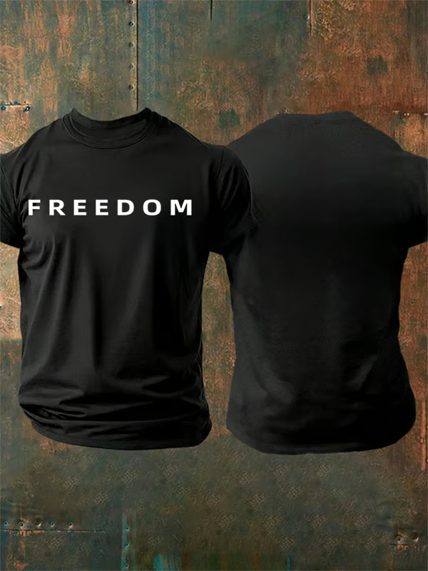Men's Commemorative freedom Print T-shirt