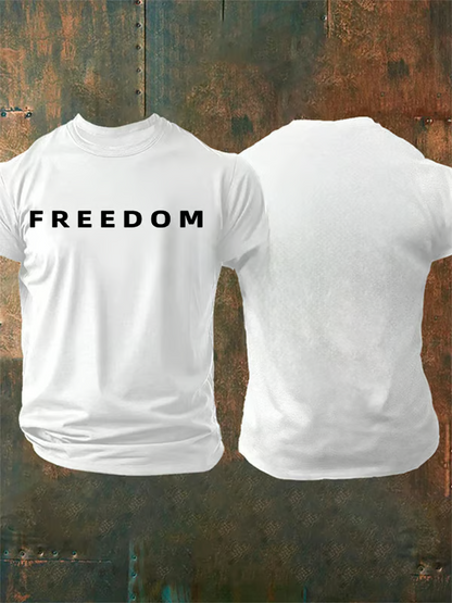 Men's Commemorative freedom Print T-shirt