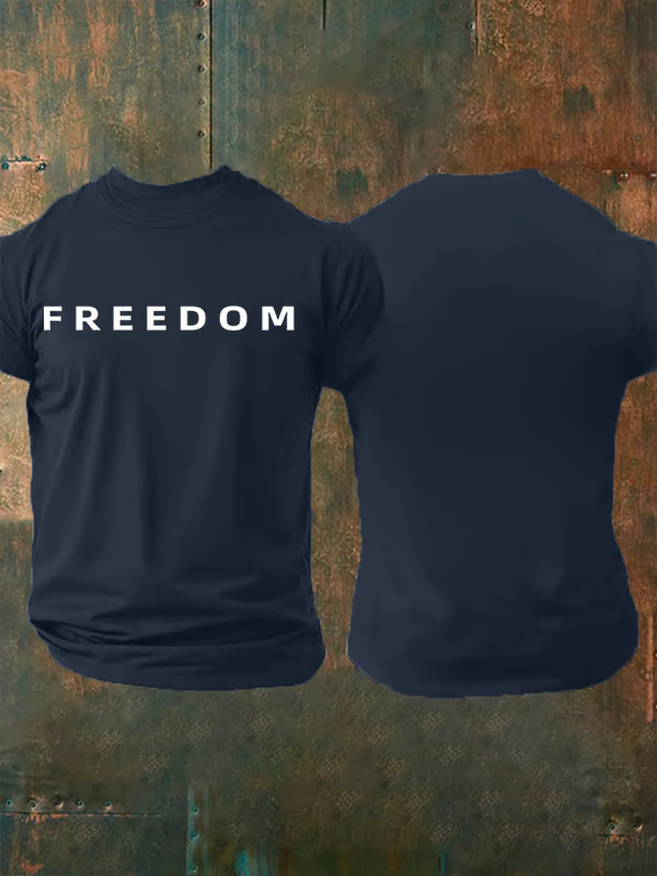 Men's Commemorative freedom Print T-shirt