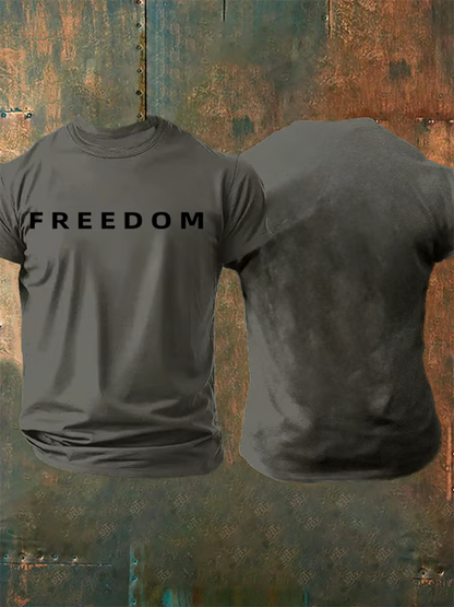 Men's Commemorative freedom Print T-shirt