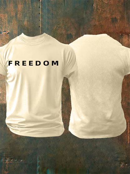 Men's Commemorative freedom Print T-shirt