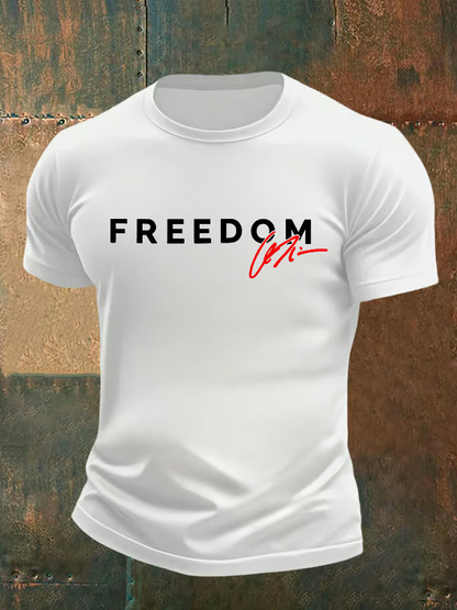 Men's Commemorative freedom Print T-shirt