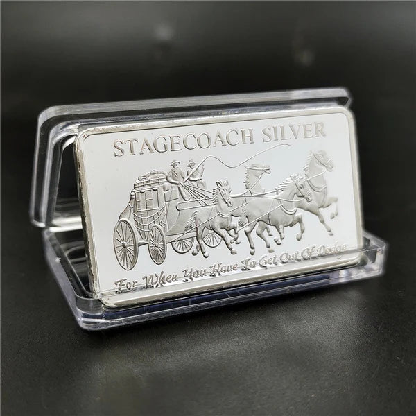 Stagecoach silver Bar -1/4 Divisible Bar