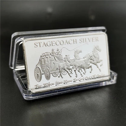 Stagecoach silver Bar -1/4 Divisible Bar