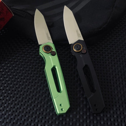 Spring Assist Button Lock Knife, 7550, Stainless Steel