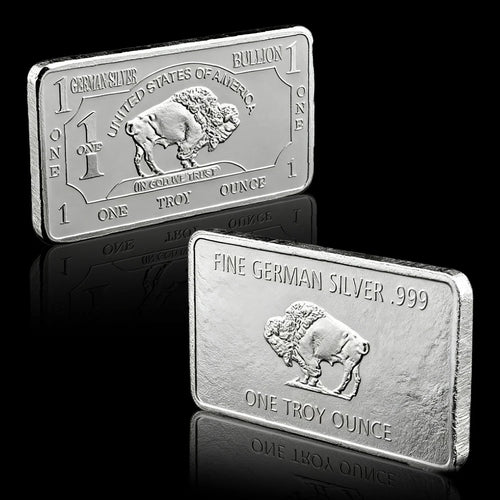 Germany Buffalo Silver Bar ( 1 Troy Ounce )