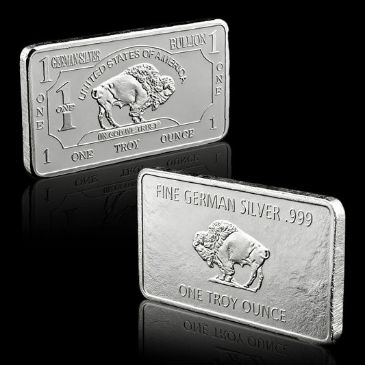 Germany Buffalo Silver Bar ( 1 Troy Ounce )